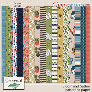 Bloom and Gather Patterned Papers by ScrapChat Designs