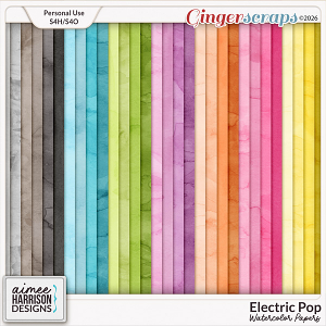 Electric Pop Watercolor Papers by Aimee Harrison