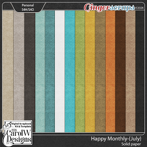 Happy Monthly-{July} Solid paper