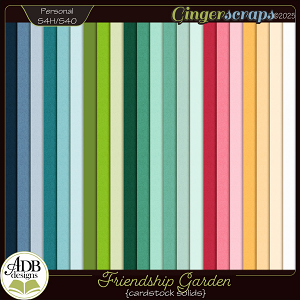 Friendship Garden Cardstock Solid Papers by ADB Designs
