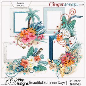 Beautiful Summer Days: Cluster Frames by LDragDesigns
