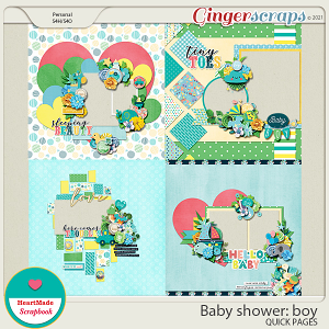 Baby shower: boy - quick pages