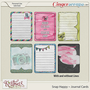 Snap Happy Journal Cards