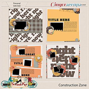 Construction Zone Layout Templates by The Scrappy Kat