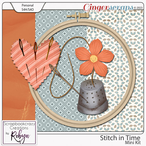 Stitch in Time Mini Kit by Scrapbookcrazy Creations
