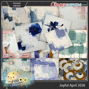 Joyful April 2026 Messy Art Papers