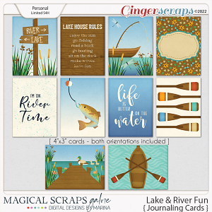 Lake & River Fun (journaling cards)