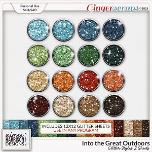 Into the Great Outdoors Glitters by Aimee Harrison