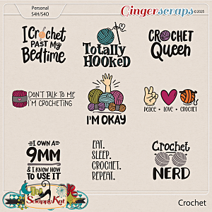 Crochet Word Art by The Scrappy Kat