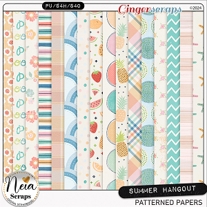 Summer Hangout - Patterned Papers - by Neia Scraps
