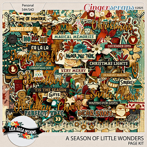 A Season Of Little Wonders - Page Kit by Lisa Rosa Designs