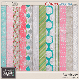 Atomic Joy Silvered Papers by Aimee Harrison