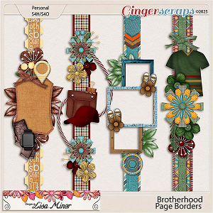 Brotherhood Page Borders from Designs by Lisa Minor