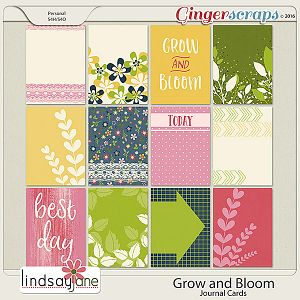 Grow and Bloom Journal Cards by Lindsay Jane