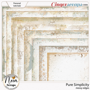 Pure Simplicity - Messy Edges - by Neia Scraps