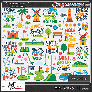 Mini-golf Vol. 1 Clipart Mini-golf Vol. 1 Clipart
