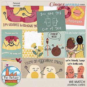 We Match - Journal Cards by Fun Factory