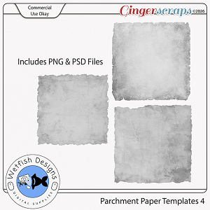 CU Parchment Paper Templates 4 by Wetfish Designs  