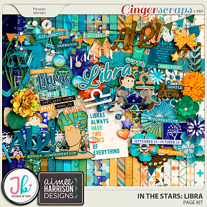 In The Stars: Libra Page Kit by JB Studio and Aimee Designs