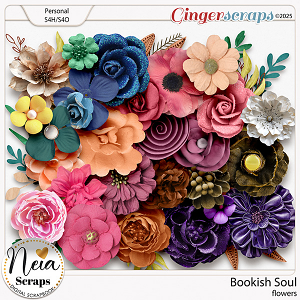 Bookish Soul - Flowers - by Neia Scraps