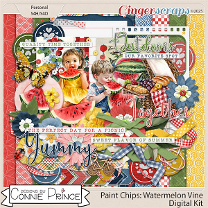 Paint Chips Watermelon Vine - Kit by Connie Prince