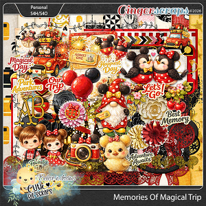 Memories Of Magical Trip Page Kit Memories Of Magical Trip Page Kit