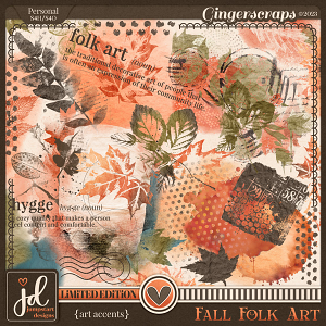 Fall Folk Art {Art Accents} LIMITED EDITION