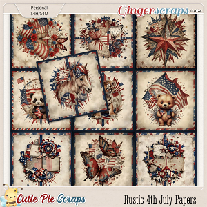 Rustic 4th July Papers 02 Rustic 4th July Papers 02
