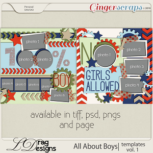 All About Boys: Templates Vol. 1 by LDragDesigns