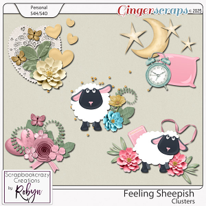 Feeling Sheepish Clusters by Scrapbookcrazy Creations