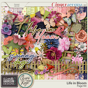 Life In Bloom Page Kit by Chere Kaye Designs and Aimee Harrison