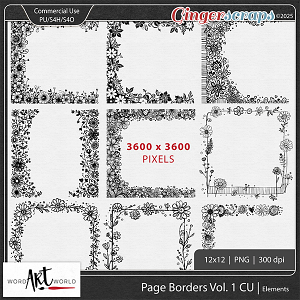 Page Borders Vol 1 CU OK Page Borders Vol 1 CU OK