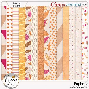 Euphoria - Patterned Papers - by Neia Scraps