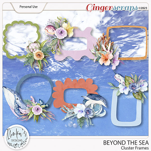 Beyond The Sea Cluster Frames by Ilonka's Designs