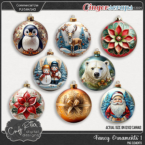 Fancy Ornaments by Cindy Ritter 