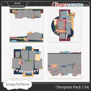 Template Pack 124 by Scraps N Pieces 