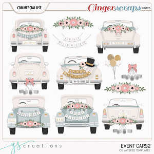 Event Cars 2 Layered Templates (CU) by GS Creations