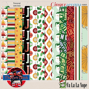 Fa La La Nope Patterned Papers By The Brit Chick