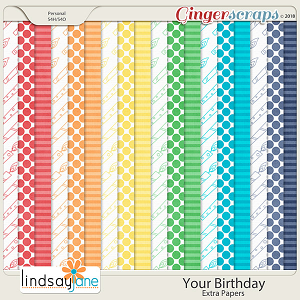 Your Birthday Extra Papers by Lindsay Jane