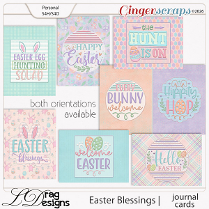 Easter Blessings : Journal Cards by LDragDesigns