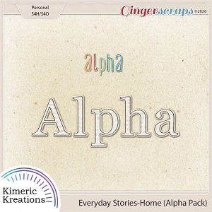 Everyday Stories Home Alpha Pack by Kimeric Kreations