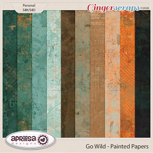 Go Wild - Painted Papers by Aprilisa Designs
