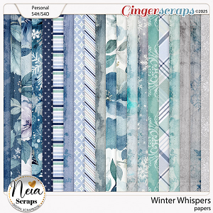 Winter Whispers -  Papers - by Neia Scraps