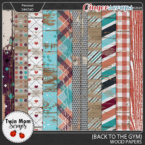 Back to the Gym - WOOD PAPERS by Twin Mom Scraps