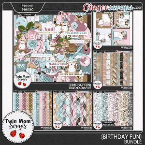 Birthday Fun - BUNDLE by Twin Mom Scraps