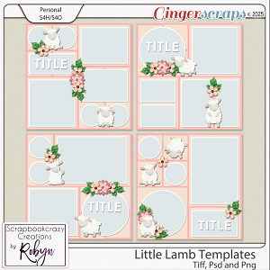Little Lamb Templates 01-04 by Scrapbookcrazy Creations
