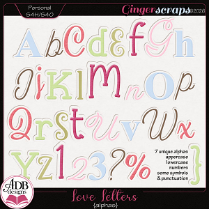 Love Letters Alphas by ADB Designs