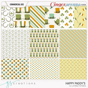 Happy Paddys Patterns (CU) by GS Creations