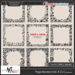 Page Borders Vol 4 CU OK Page Borders Vol 4 CU OK