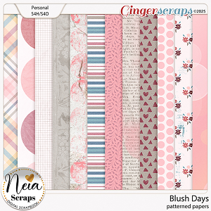 Blush Days - Patterned Papers - by Neia Scraps